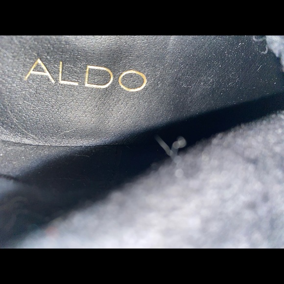 Black Leather Aldo boots Sz 9 - Picture 4 of 5